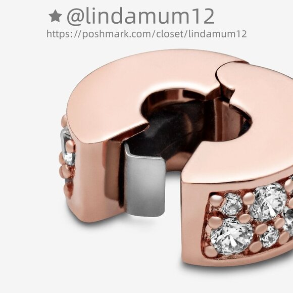 Pandora Clear Pavé Clip Charm - Picture 3 of 5